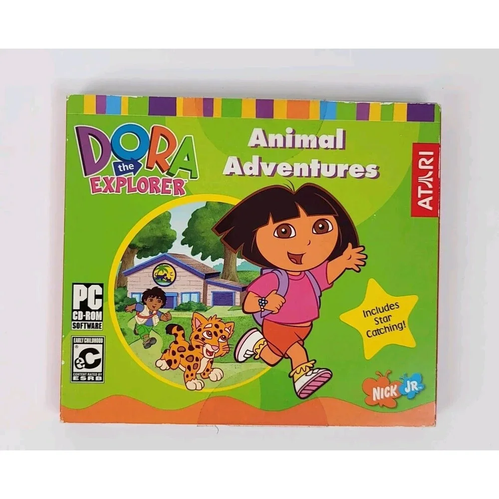 Dora The Explore - Animal Adventures | PC CD-ROM, 2003, Atari